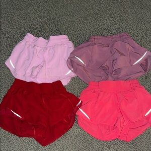 Lululemon Hotty Hots 2.5 inch inseam all size 2